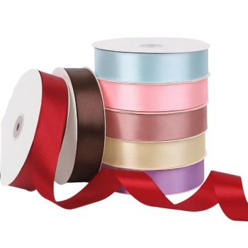7/8" Satin Ribbon 100 Yards – Single Faced Ribbon Roll for Bows, Wedding Favors, Gift Wrapping & Crafts