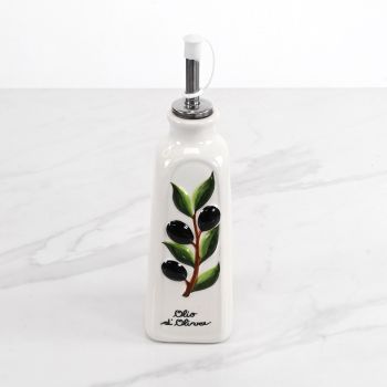 N23-781 - Hand-Painted olive oil bottle