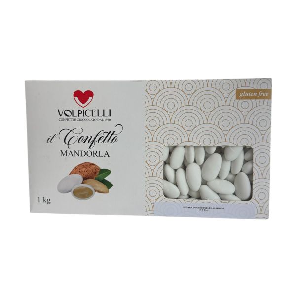 VOL450 Volpicelli Italian Imported White Avola Magnolia Peeled almonds Confetti