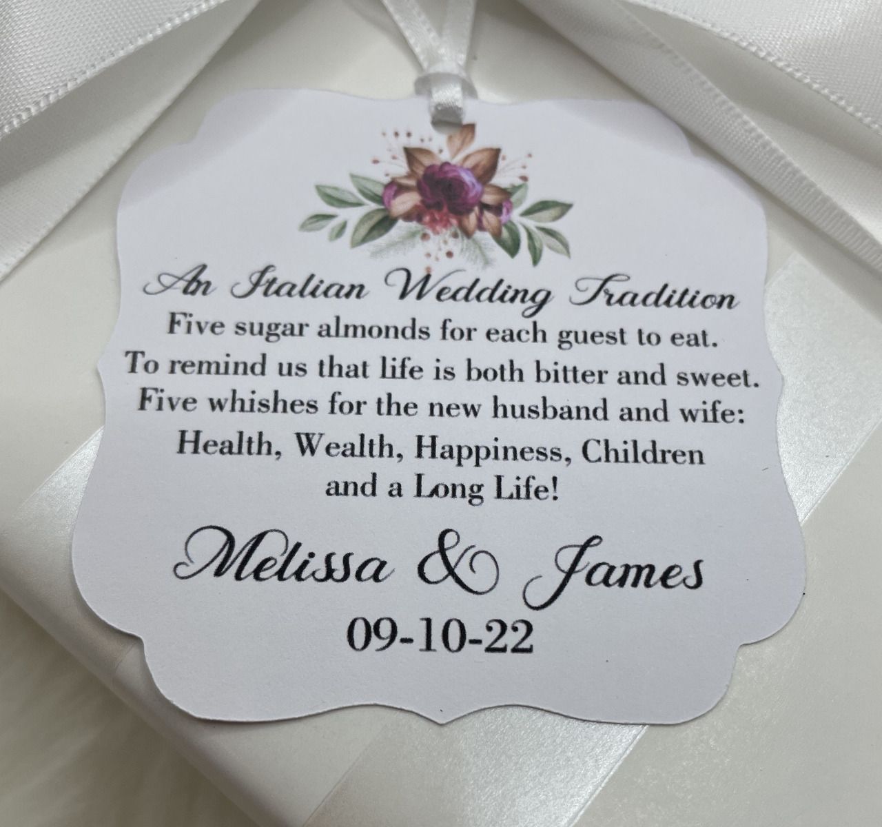 Italian Favor Tags