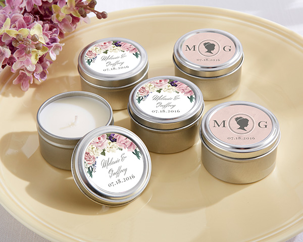 Personalized Candle Favors