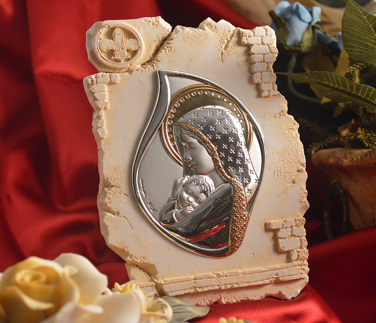 Religious Silver Icons Made in Italy